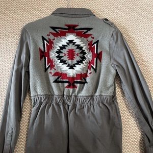 Indie/western vintage havana army jacket